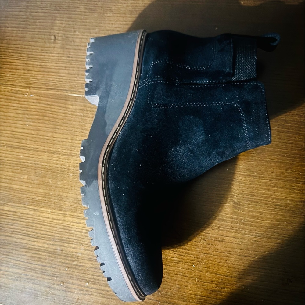 Sonoma Black Suede Ankle Boots - Picture 2 of 5
